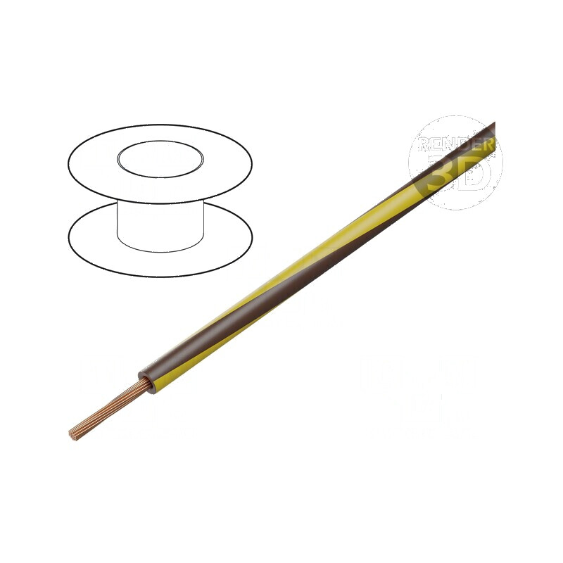 Cablu H05V-K 0,75mm² PVC maro-galben 300V/500V | Electronic-mag.ro | Componente Electronice Cablu H05V-K 0,75mm² PVC maro-galben 300V/500V | Electronic-mag.ro | Componente Electronice