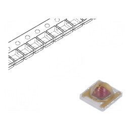 LED 3535 120° Convex 3W 1,8-2,6VDC 3,45x3,45x1,95mm | Electronic-mag.ro | Componente Electronice