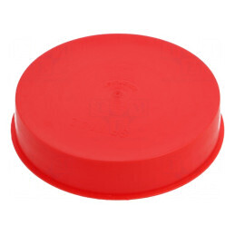 Obturator Corp Roşu Diametru 115,6mm H: 23mm LDPE SafeCAP | Electronic-mag.ro | Componente Electronice