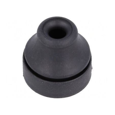 Manșon Øorif. montare 16mm elastomer termoplastic TPE negru | Electronic-mag.ro | Componente Electronice