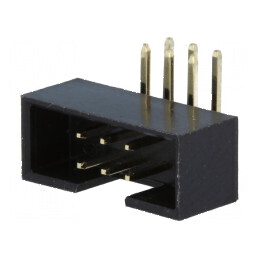 Conector IDC soclu tată 6 PIN 90° THT aurit 2mm | Electronic-mag.ro | Componente Electronice