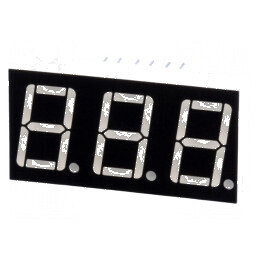 Afișaj LED 7 segmente 14,22mm 0,56 roșu anodizat | Electronic-mag.ro | Componente Electronice