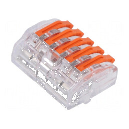 Bornă cu arc 0,5-4mm² 450V 32A cu eliberare rapidă | Electronic-mag.ro | Componente Electronice