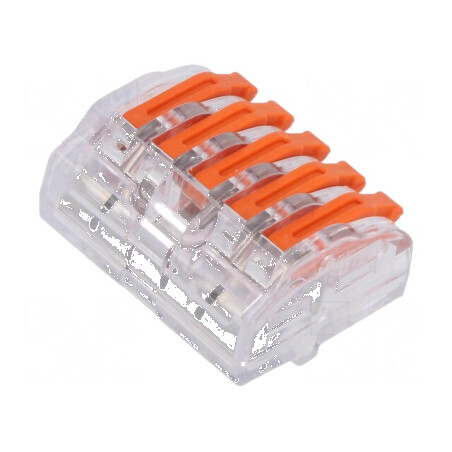 Bornă cu arc 0,5-4mm² 450V 32A cu eliberare rapidă | Electronic-mag.ro | Componente Electronice