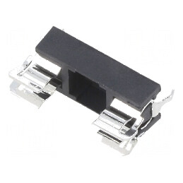 Clemă siguranţe cilindrice THT 5x20mm 6,3A 250VAC termoplast | Electronic-mag.ro | Componente Electronice