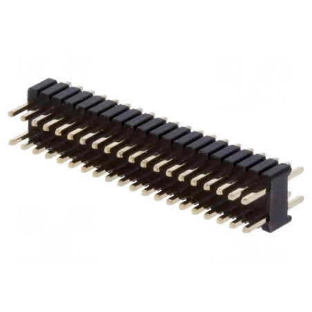 Conector şir pini tată 40 PIN 1,27mm THT drept | Electronic-mag.ro | Componente Electronice