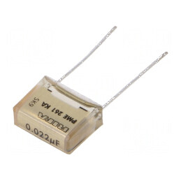 Condensator de hârtie 22nF 220VAC 10,2mm THT PME261 | Electronic-mag.ro | Componente Electronice