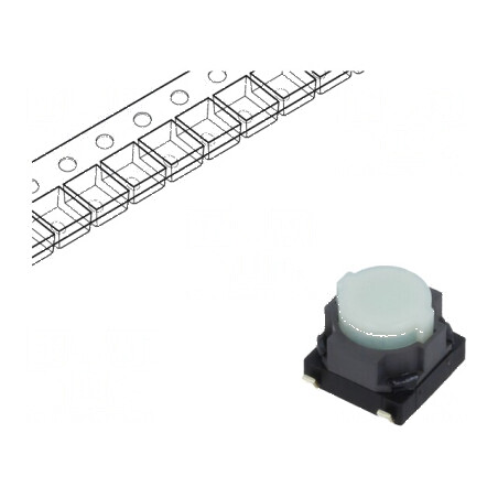 Microîntrerupător TACT SPST 0,02A/15VDC SMT fără 3,5mm | Electronic-mag.ro | Componente Electronice