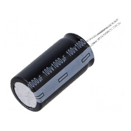 Condensator electrolitic THT 1000uF 100V 18x35mm ±20% | Electronic-mag.ro | Componente Electronice