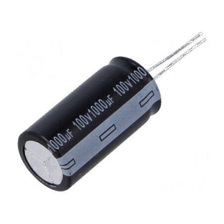 Condensator electrolitic THT 1000uF 100V 18x35mm ±20% | Electronic-mag.ro | Componente Electronice