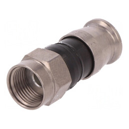 Conector F mufă tată 75Ω RG59 pentru crimpare cablu | Electronic-mag.ro | Componente Electronice
