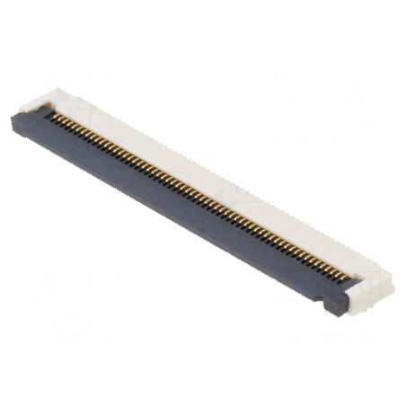 Conector FFC/FPC Orizontal 60 PIN ZIF SMT 50V 0,4A -25÷85°C | Electronic-mag.ro | Componente Electronice