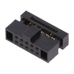 Conector IDC mufă mamă 10 PIN pentru cablu bandă 0,635mm | Electronic-mag.ro | Componente Electronice