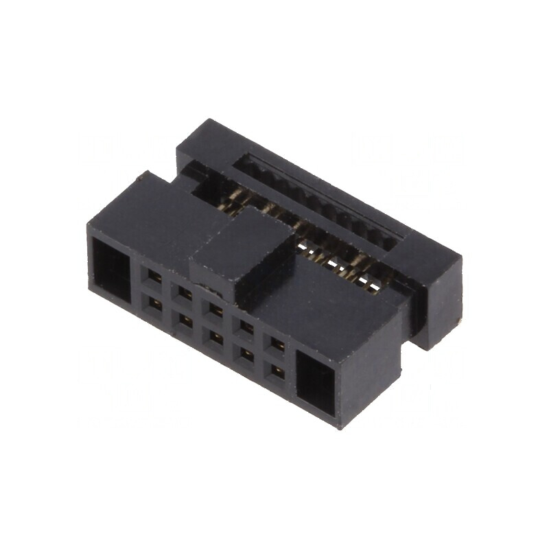 Conector IDC mufă mamă 10 PIN pentru cablu bandă 0,635mm | Electronic-mag.ro | Componente Electronice