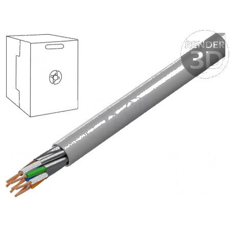 Cablu U/FTP 4x2x27AWG 6a litat Cu LSZH gri 305m Ø5mm | Electronic-mag.ro | Componente Electronice