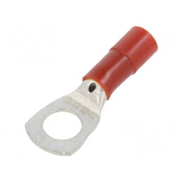 Inelar tubular M10 10,5mm 10mm2 crimpat pe cablu 8AWG | Electronic-mag.ro | Componente Electronice
