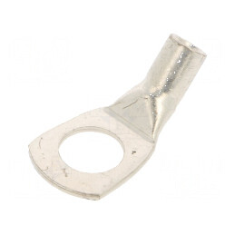 Vârf inelar tubular M10 10mm² crimpat 45° | Electronic-mag.ro | Componente Electronice