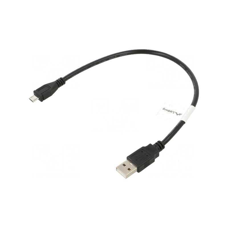 Cablu USB 2.0 A la micro B aurit 0,3m negru | Electronic-mag.ro | Componente Electronice Cablu USB 2.0 A la micro B aurit 0,3m negru | Electronic-mag.ro | Componente Electronice