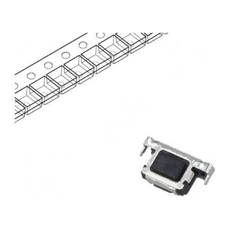 Microîntrerupător TACT SPST 0,015A 15VDC SMT Poz: 2 | Electronic-mag.ro | Componente Electronice