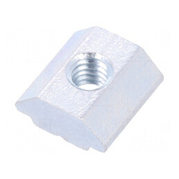 Piuliță pentru profil 6mm oțel zincat T, filet M4 | Electronic-mag.ro | Componente Electronice