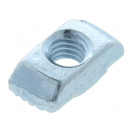 Piuliță profil 6mm oțel zincat T M4 | Electronic-mag.ro | Componente Electronice