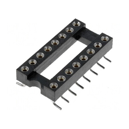 Soclu circuite integrate DIP16 2.54mm SMT | Electronic-mag.ro | Componente Electronice