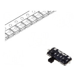 Comutator glisant 2 SPDT 0,3A 6VDC ON-ON pentru PCB | Electronic-mag.ro | Componente Electronice