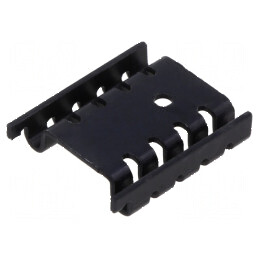 Radiator extrudat U TO220 negru 29mm aluminiu anodizat | Electronic-mag.ro | Componente Electronice