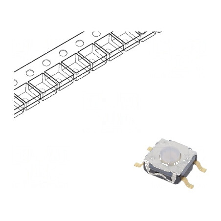 Microîntrerupător TACT SPST-NO 0,05A 32VDC SMT Poz: 2 | Electronic-mag.ro | Componente Electronice