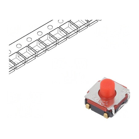 Microîntrerupător TACT SPST-NO 0,05A/32VDC SMT Poz: 2 | Electronic-mag.ro | Componente Electronice