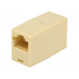 Adaptor RJ45 8p8c Cat 5 soclu x2 neecranaţi | Electronic-mag.ro | Componente Electronice