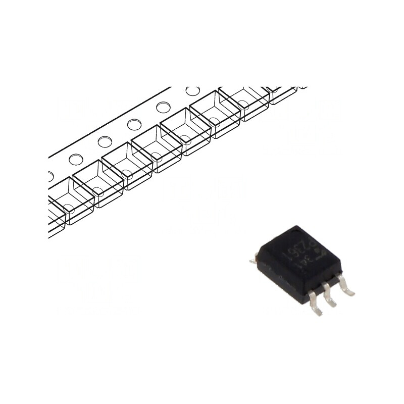 Optocuplor SMD 1 Canal Colector Deschis 3,75kV SO6 | Electronic-mag.ro | Componente Electronice