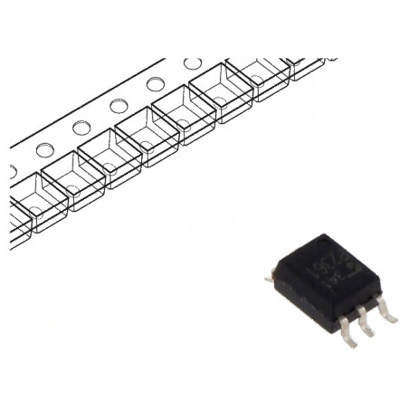 Optocuplor SMD 1 Canal Colector Deschis 3,75kV SO6 | Electronic-mag.ro | Componente Electronice
