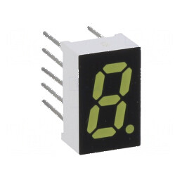 Afișaj LED 7 segmente 8mm 0,32 alb 65mcd catod | Electronic-mag.ro | Componente Electronice