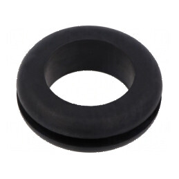 Manșon 27mm Øorif: 21mm negru pentru panou max. 3mm | Electronic-mag.ro | Componente Electronice