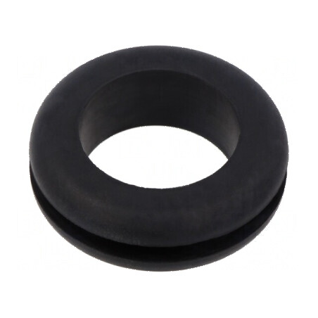 Manșon 27mm Øorif: 21mm negru pentru panou max. 3mm | Electronic-mag.ro | Componente Electronice