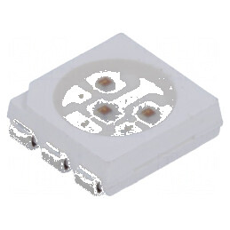 LED SMD 5060 PLCC6 roșie 4200-5800mcd 5x5x1.5mm 120° 60mA | Electronic-mag.ro | Componente Electronice