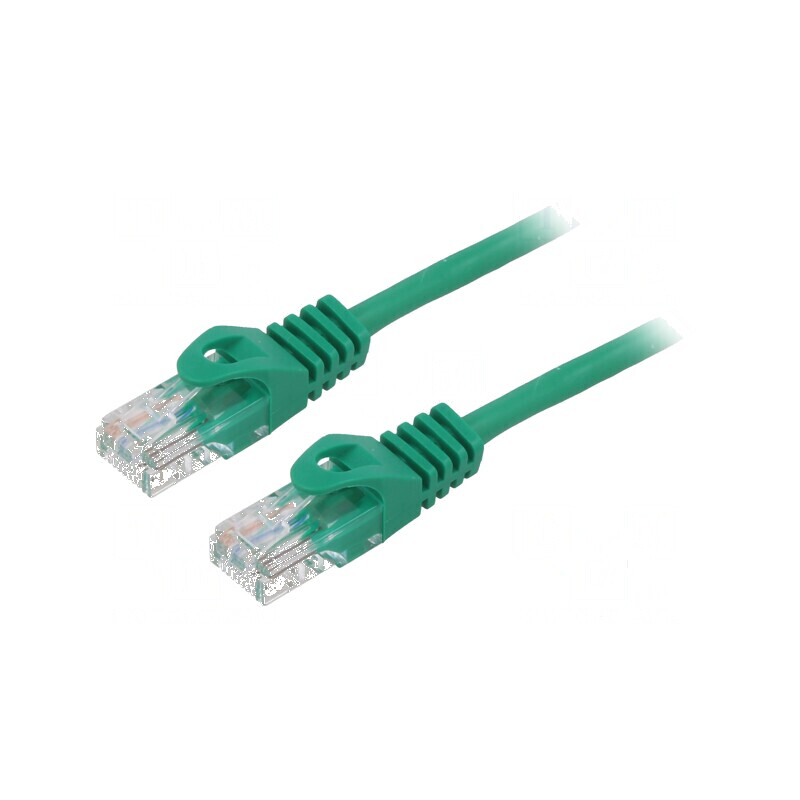 Cablul de rețea Patch cord U/UTP 5e CCA PVC verde 1m 26AWG Fire: 8 | Electronic-mag.ro | Componente Electronice Cablul de rețea Patch cord U/UTP 5e CCA PVC verde 1m 26AWG Fire: 8 | Electronic-mag.ro | Componente Electronice