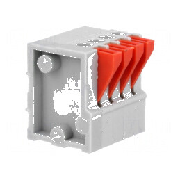 Regletă de conexiuni PCB 90° 4 piste 2A 2,54mm | Electronic-mag.ro | Componente Electronice