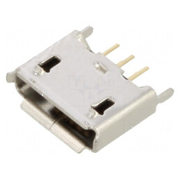 Conector USB AB micro soclu THT PIN 5 drept USB 2.0 1,8A | Electronic-mag.ro | Componente Electronice