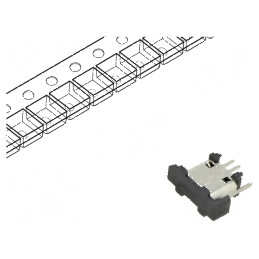 Conector USB B Micro Soclu SMT PIN 5 Vertical USB 2.0 1,8A | Electronic-mag.ro | Componente Electronice