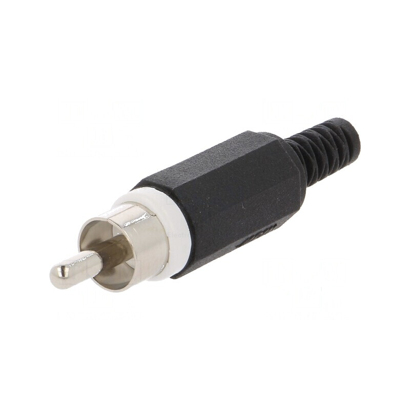 Conector RCA mufă tată nichelat cu manşon drept pentru lipire | Electronic-mag.ro | Componente Electronice Conector RCA mufă tată nichelat cu manşon drept pentru lipire | Electronic-mag.ro | Componente Electronice