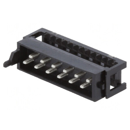 Micro-MaTch mufă tată 12 PIN IDC pentru cablu bandă 1,27mm | Electronic-mag.ro | Componente Electronice