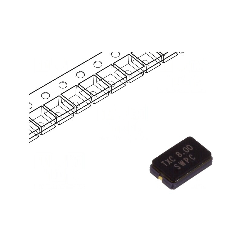 Rezonator cu cuarț 8MHz ±30ppm 18pF SMD 5x3,2x1,2mm | Electronic-mag.ro | Componente Electronice Rezonator cu cuarț 8MHz ±30ppm 18pF SMD 5x3,2x1,2mm | Electronic-mag.ro | Componente Electronice