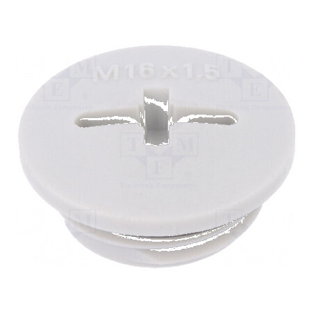 Capac protecție M16 1,5 IP68 poliamidă gri deschis 7mm | Electronic-mag.ro | Componente Electronice