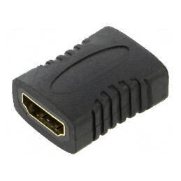 Adaptor HDMI 1.4 Negru cu Soclu pe Ambele Părți | Electronic-mag.ro | Componente Electronice