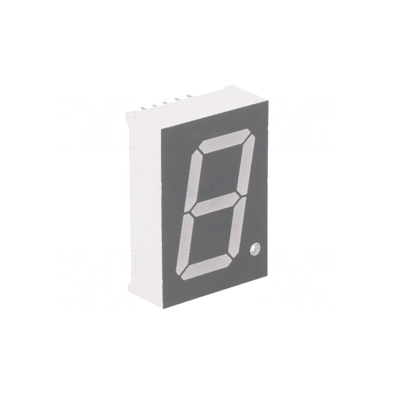 Afișaj LED 7 segmente 25,4mm roșu 30-60mcd | Electronic-mag.ro | Componente Electronice