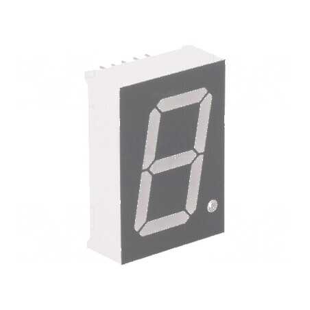 Afișaj LED 7 segmente 25,4mm roșu 30-60mcd | Electronic-mag.ro | Componente Electronice
