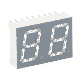 Afișaj LED 7 segmente 13,2mm 0,52 roșu anodizat | Electronic-mag.ro | Componente Electronice