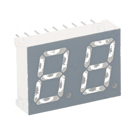 Afișaj LED 7 segmente 13,2mm 0,52 roșu anodizat | Electronic-mag.ro | Componente Electronice